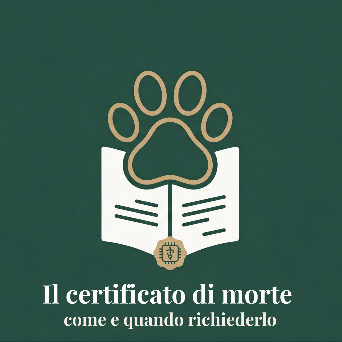 Come e quando richiedere il certificato di morte al veterinario