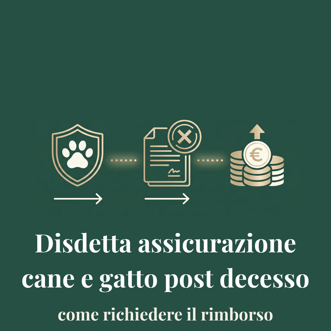 Disdetta assicurazione sanitaria del cane/gatto in caso di decesso: come fare e rimborsi