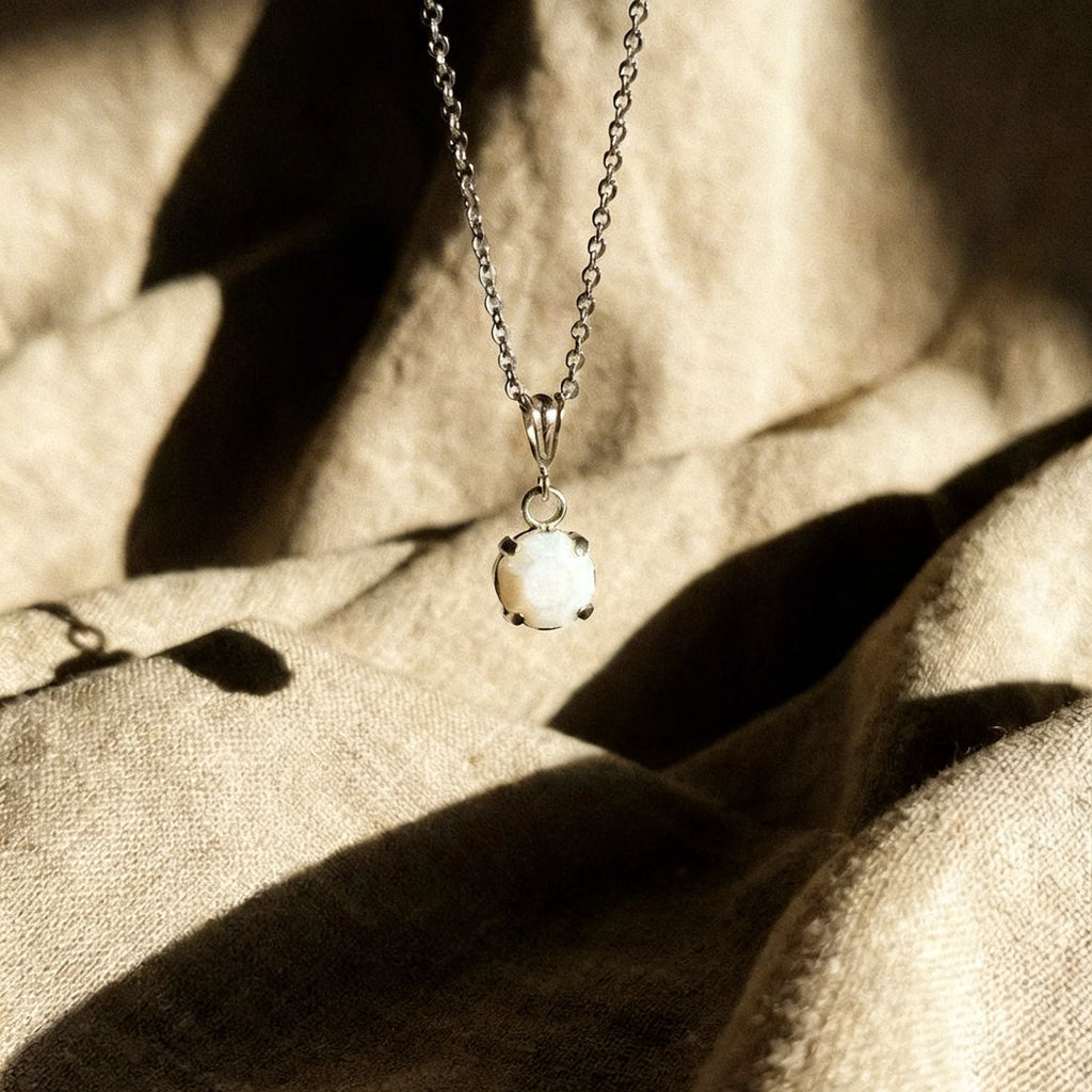 Collana Aeternus Cabochon - argento