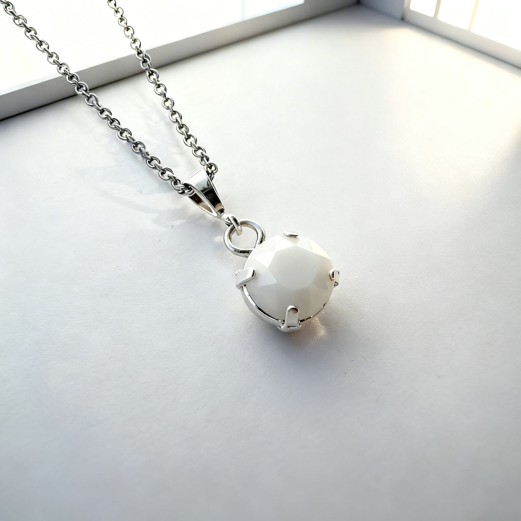 Collana Essence Cabochon - argento