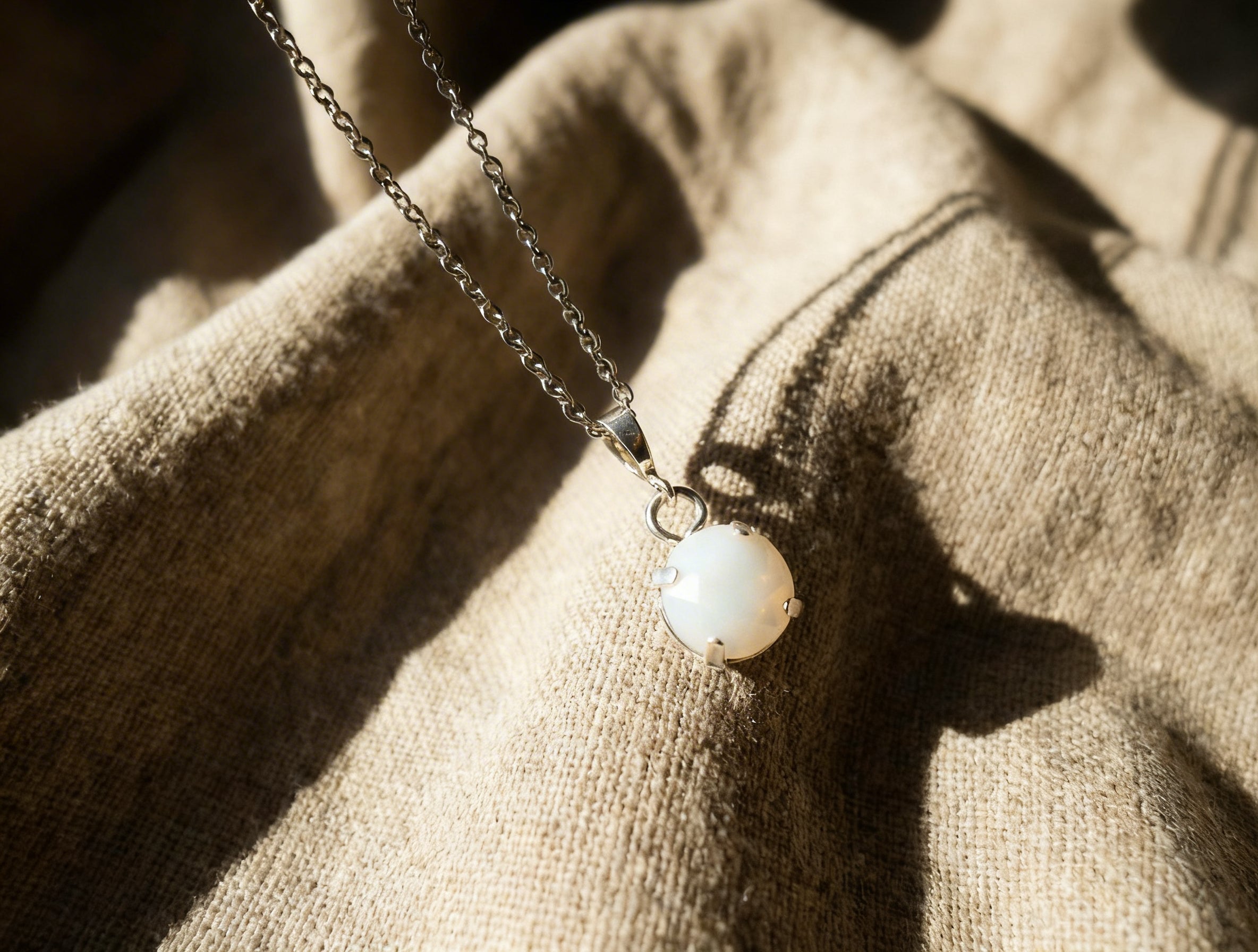 Collana Essence Cabochon - argento