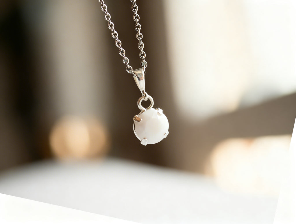 Collana Essence Cabochon - argento