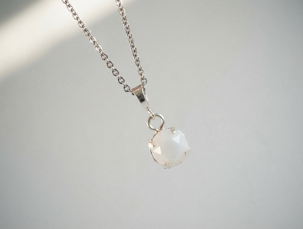 Collana Essence Cabochon - argento