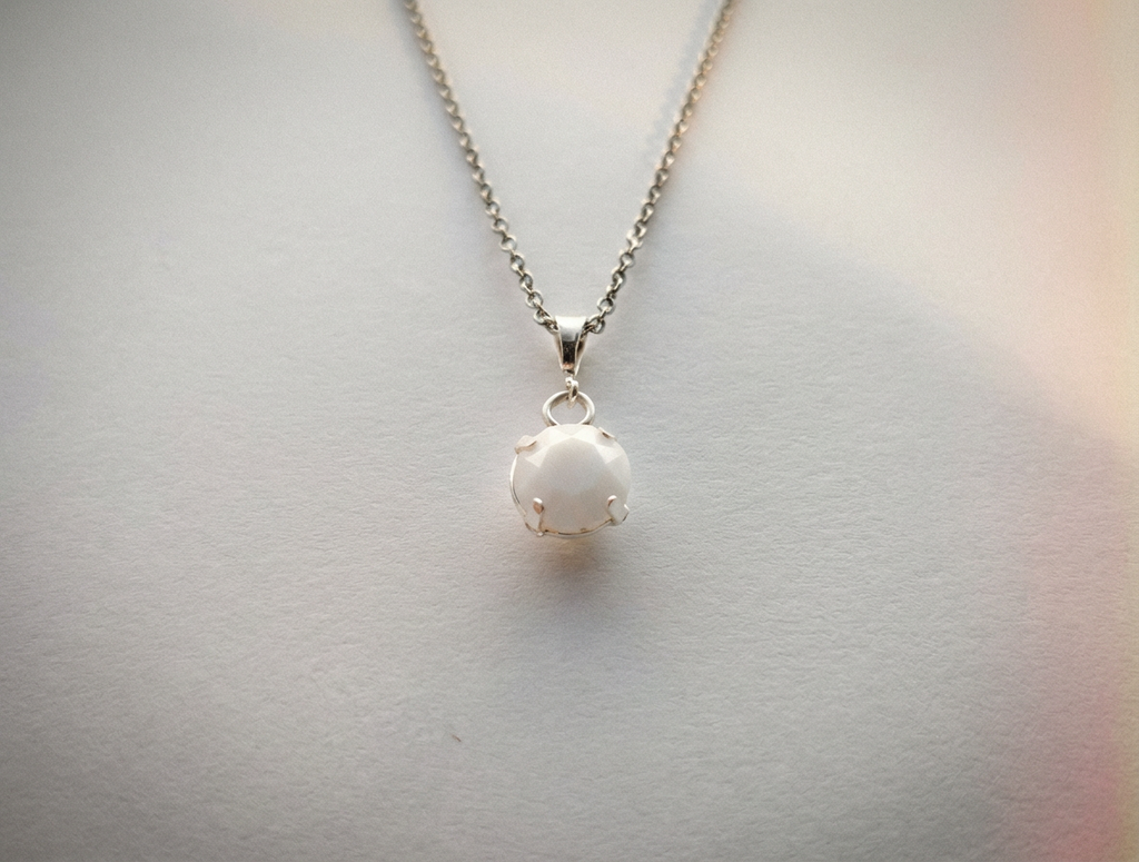 Collana Essence Cabochon - argento