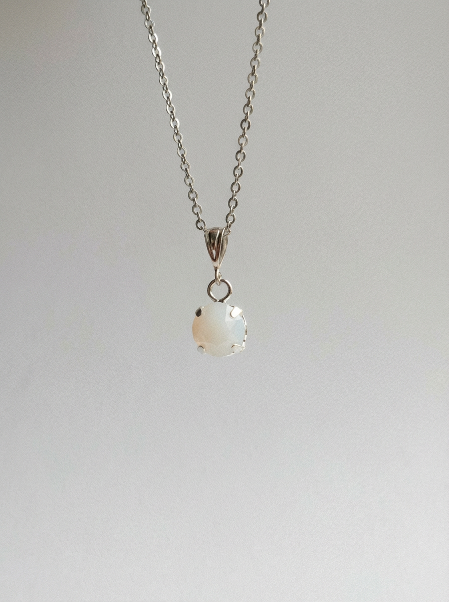 Collana Essence Cabochon - argento